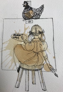 Tea stain doodle